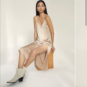 Aritzia Wilfred Only Slit Slip Dress